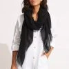 Seafolly Ladies Textured Cotton Beach Wrap - Black -Seafolly shop 71830 Black 1