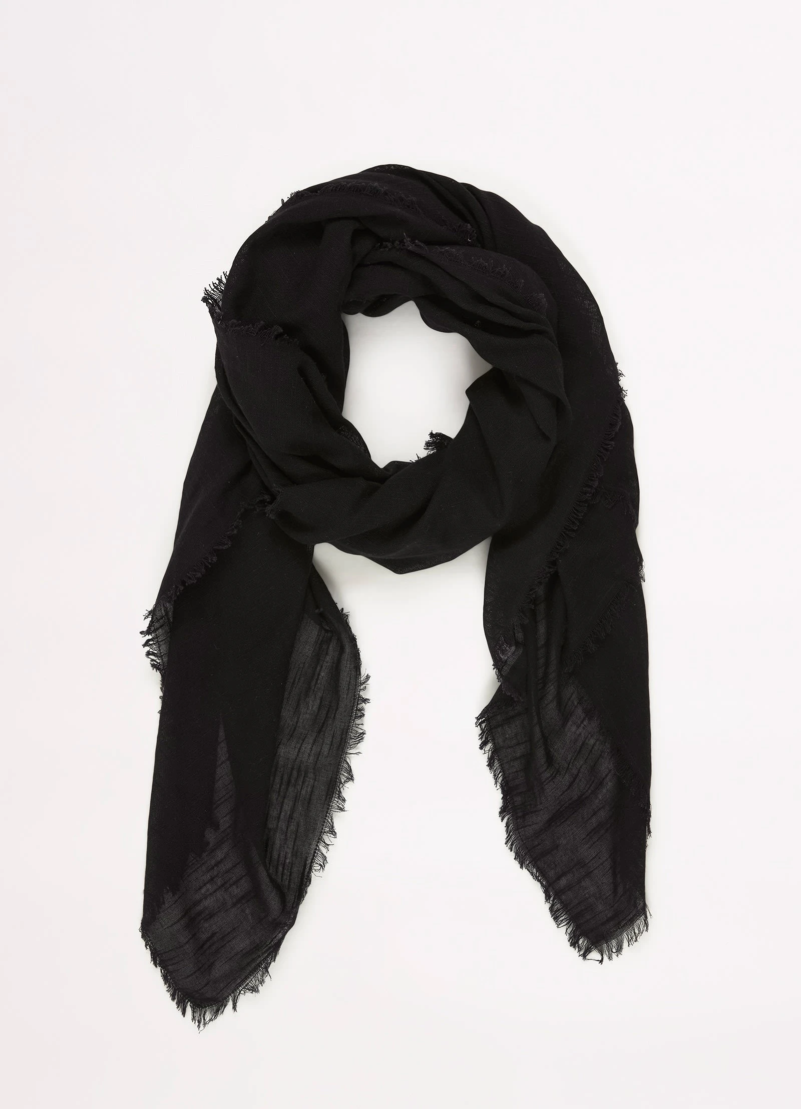 Seafolly Ladies Textured Cotton Beach Wrap - Black 4 Seafolly Ladies Textured Cotton Beach Wrap - Black - Image 2