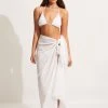 Seafolly Ladies Textured Cotton Beach Wrap - White -Seafolly shop 71830 White 1 8e0313a3 d392 4b00 ac0d 0b81664be328