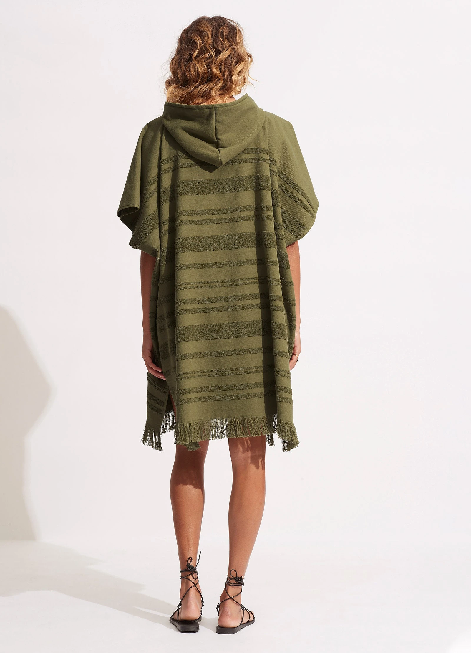 Seafolly Ladies Towel Poncho - Avocado 7 Seafolly Ladies Towel Poncho - Avocado - Image 5