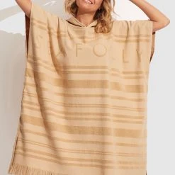 Seafolly Ladies Towel Poncho - Camel