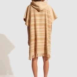 Seafolly Ladies Towel Poncho - Camel -Seafolly shop 71847 TL Camel 4