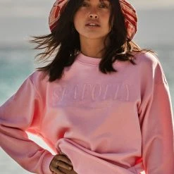 Seafolly Ladies Poolside Bucket Hat - Chintz Pink