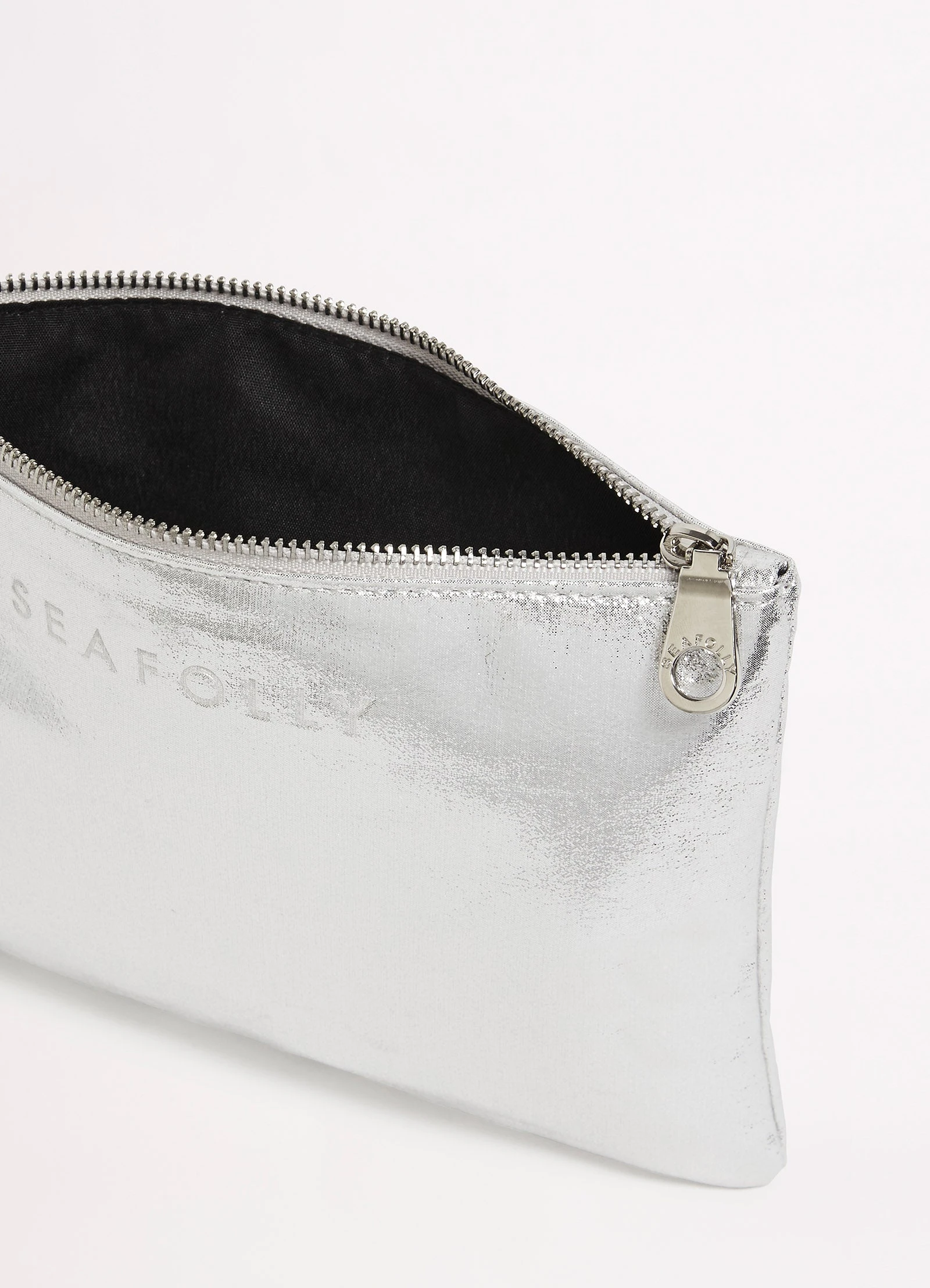 Seafolly Ladies Metallic Clutch - Silver 6 Seafolly Ladies Metallic Clutch - Silver - Image 4