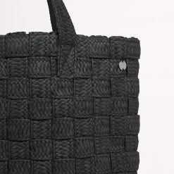 Seafolly Ladies Criss Cross Woven Tote - Black -Seafolly shop 71861 BG Black 3
