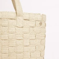 Seafolly Ladies Criss Cross Woven Tote - Natural -Seafolly shop 71861 BG Natural 3