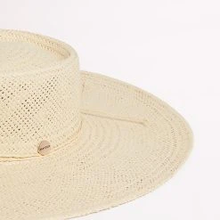 Seafolly Ladies Sundown Boater Hat - Natural 9 Seafolly Ladies Sundown Boater Hat - Natural -Seafolly shop 71864 HT Natural 4