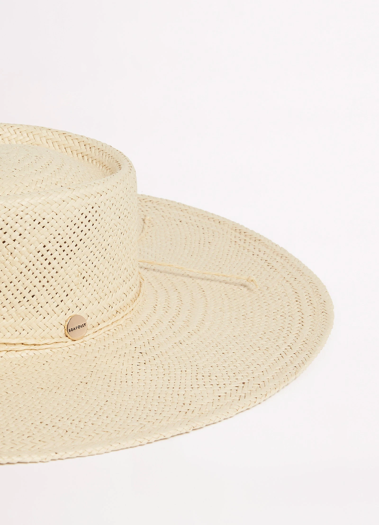 Seafolly Ladies Sundown Boater Hat - Natural 6 Seafolly Ladies Sundown Boater Hat - Natural - Image 4