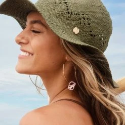 Seafolly Ladies Sails Panama Hat - Olive