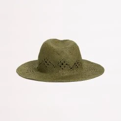 Seafolly Ladies Sails Panama Hat - Olive -Seafolly shop 71870 HT Olive 4
