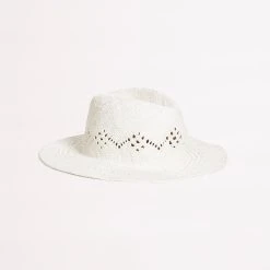 Seafolly Ladies Sails Panama Hat - White -Seafolly shop 71870 HT White 3