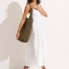 Seafolly Ladies Cocoon Woven Tote - Olive -Seafolly shop 71879 BG Olive 1