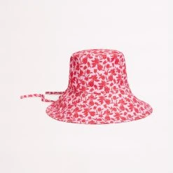 Seafolly Ladies Fleur De Bloom Bucket Hat - Chilli -Seafolly shop 71881 HT Chilli 3