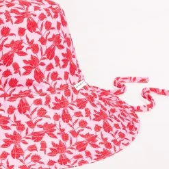 Seafolly Ladies Fleur De Bloom Bucket Hat - Chilli -Seafolly shop 71881 HT Chilli 5