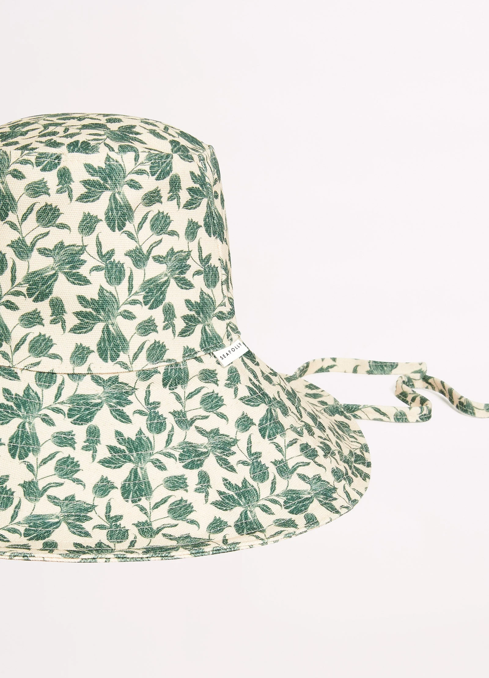 Seafolly Ladies Fleur De Bloom Bucket Hat - Evergreen 6 Seafolly Ladies Fleur De Bloom Bucket Hat - Evergreen - Image 4