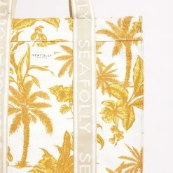 Seafolly Ladies Castaway Canvas Tote - Tuscan Sunset -Seafolly shop 71883 BG TuscanSuns 3
