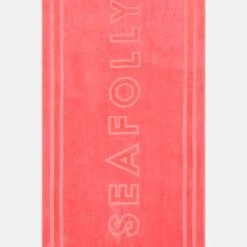Seafolly Ladies Summer Solstice Towel - Sun Kissed Coral -Seafolly shop 71896 GWP SunKisdCrl 3