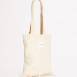 Seafolly Ladies Waffle Towel & Tote Set - Sand 11 Seafolly Ladies Waffle Towel & Tote Set - Sand -Seafolly shop 71897 TL Sand 3