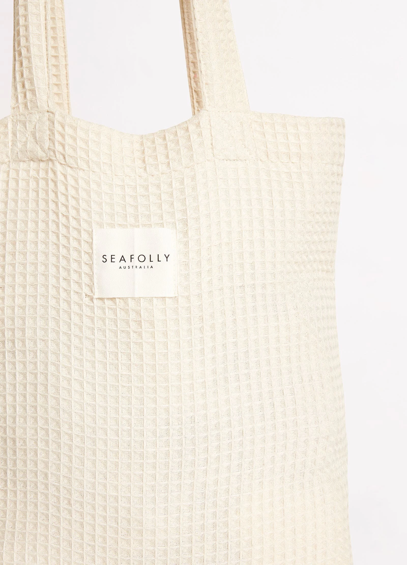 Seafolly Ladies Waffle Towel & Tote Set - Sand 6 Seafolly Ladies Waffle Towel & Tote Set - Sand - Image 4