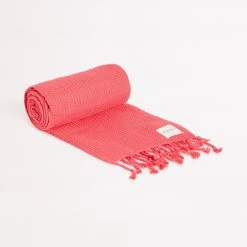 Seafolly Ladies Waffle Towel & Tote Set - Sun Kissed Coral -Seafolly shop 71897 TL SunKisdCrl 6