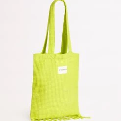 Seafolly Ladies Waffle Towel & Tote Set - Wild Lime -Seafolly shop 71897 TL Wild 20Lime 3