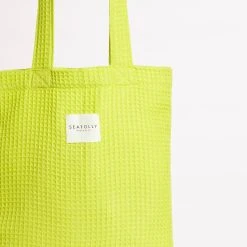 Seafolly Ladies Waffle Towel & Tote Set - Wild Lime -Seafolly shop 71897 TL Wild 20Lime 4