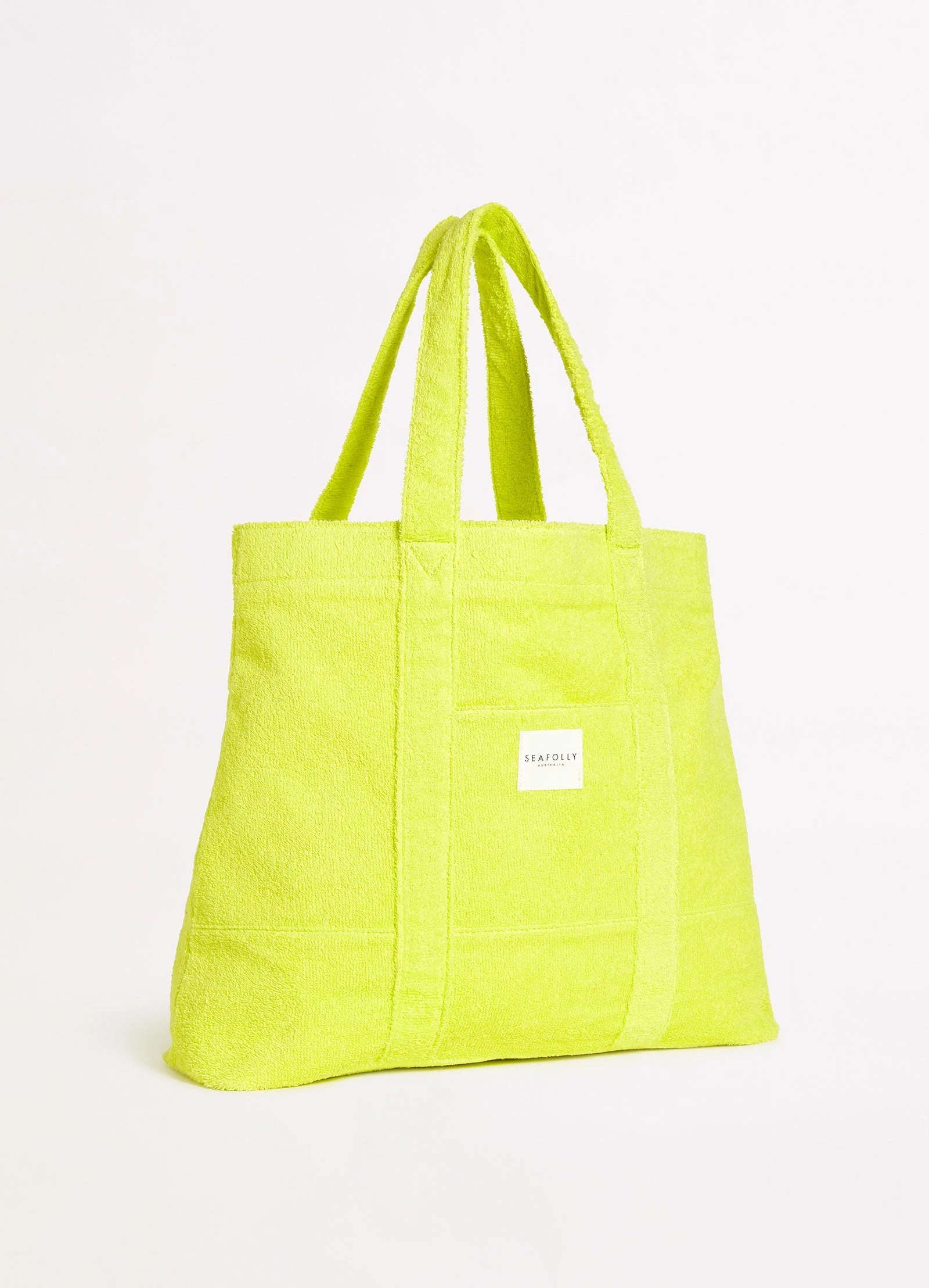 Seafolly Ladies Terry Beach Tote - Wild Lime 4 Seafolly Ladies Terry Beach Tote - Wild Lime - Image 2