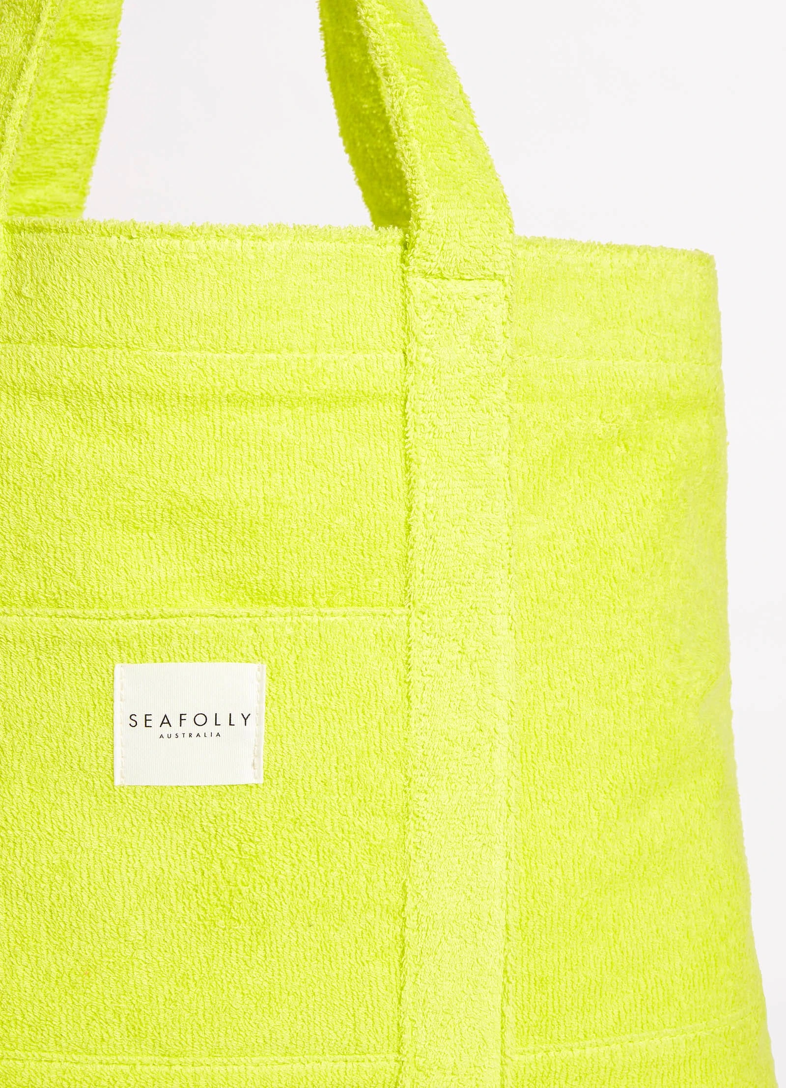 Seafolly Ladies Terry Beach Tote - Wild Lime 5 Seafolly Ladies Terry Beach Tote - Wild Lime - Image 3