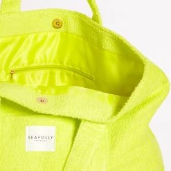 Seafolly Ladies Terry Beach Tote - Wild Lime 9 Seafolly Ladies Terry Beach Tote - Wild Lime -Seafolly shop 71898 BG Wild 20Lime 4
