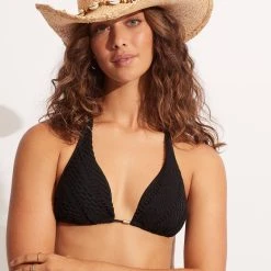 Seafolly Ladies Raffia Cowgirl Hat - Natural