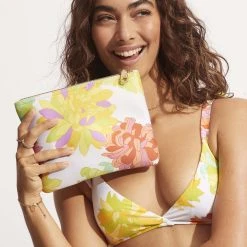 Seafolly Ladies Palm Springs Bikini Bag - Lime Light