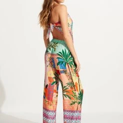 Seafolly Ladies On Vacation Scarf - Azure -Seafolly shop 71932 Azure 9