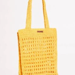 Seafolly Ladies Casa Woven Tote Bag - Sunflower