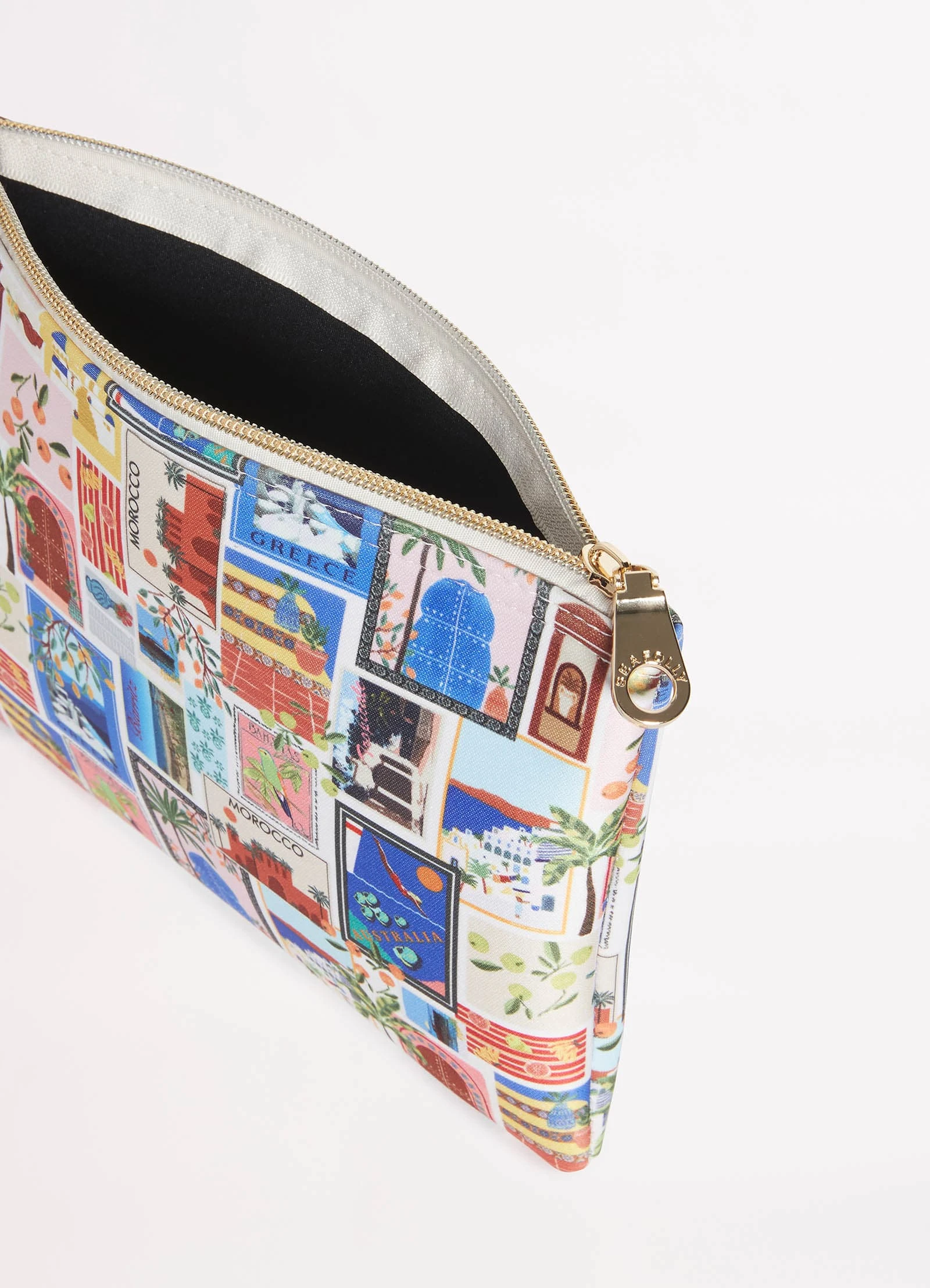 Seafolly Ladies On Vacation Bikini Bag - Azure 6 Seafolly Ladies On Vacation Bikini Bag - Azure - Image 4