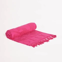 Seafolly Ladies Silk Road Jacquard Beach Towel - Rose Pink -Seafolly shop 71949 TL RosePink 4