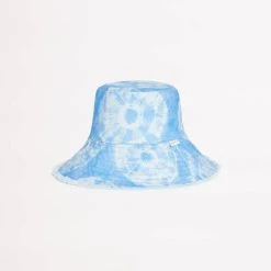 Seafolly Ladies Tie Dye Bucket Hat - Azure -Seafolly shop 71954 HT Blue 4