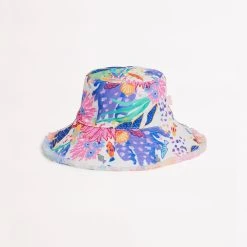 Seafolly Ladies Under The Sea Bucket Hat - White -Seafolly shop 71967 HT White 3