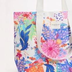 Seafolly Ladies Under The Sea Tote Bag - White -Seafolly shop 71972 BG White 3