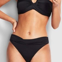 Seafolly Ladies Twist Band Hipster - Black 9 Seafolly Ladies Twist Band Hipster - Black -Seafolly shop S4320 065 Black 4